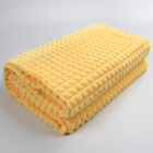 100% polyester fiber high quality pure color blanket square waffle