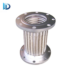 1 inch metal bellows flange joint braided stainless steel flexible hose