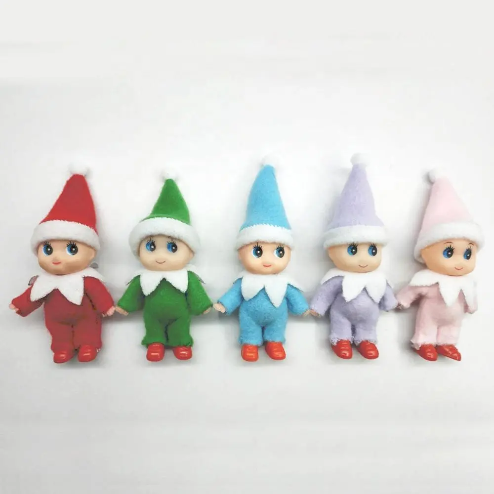 Custom Stock Christmas Baby Elf Dolls Baby Elves Dolls Toys Xmas Decoration Doll Kids Toys for Children Gifts