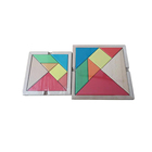 Kids Wooden Colorful Tangram jigsaw Puzzle Games