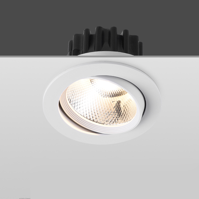 Led筒灯CRI80/90/97无闪烁PF>0.95 5年保修700-800lm嵌入式7W LED筒灯