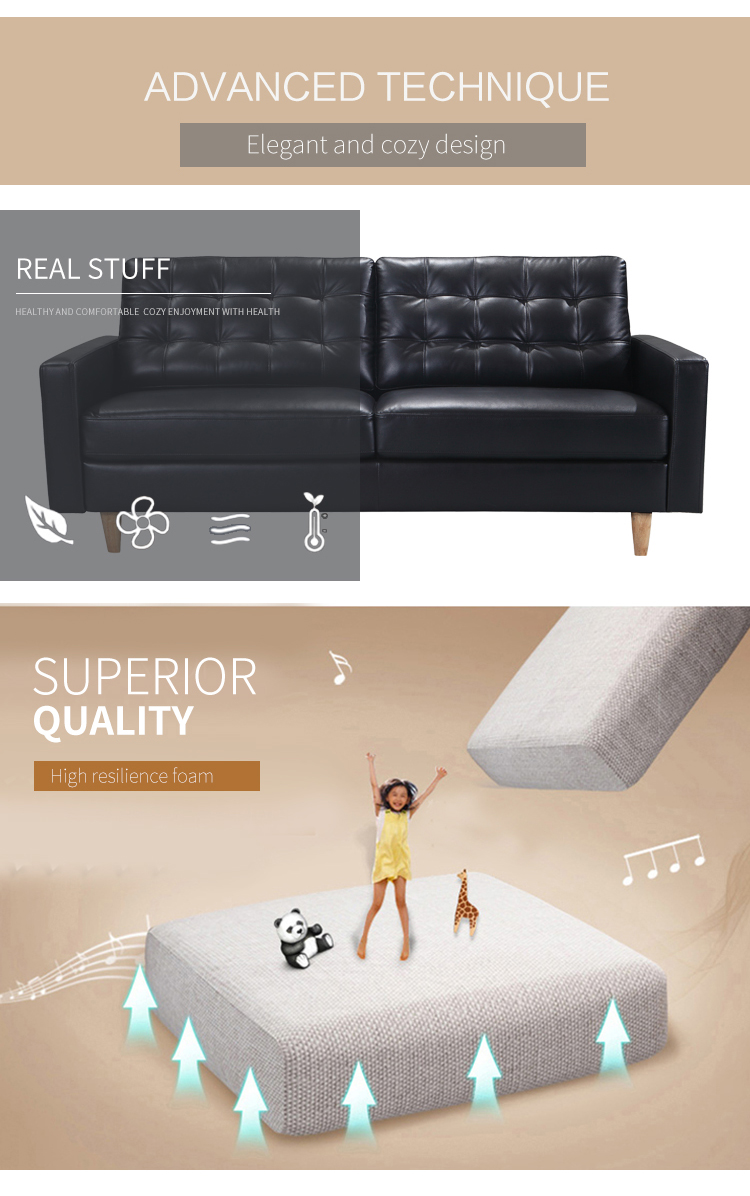 1 seater sofa set for living room Single sofa chair Modern design air leather sofa chair