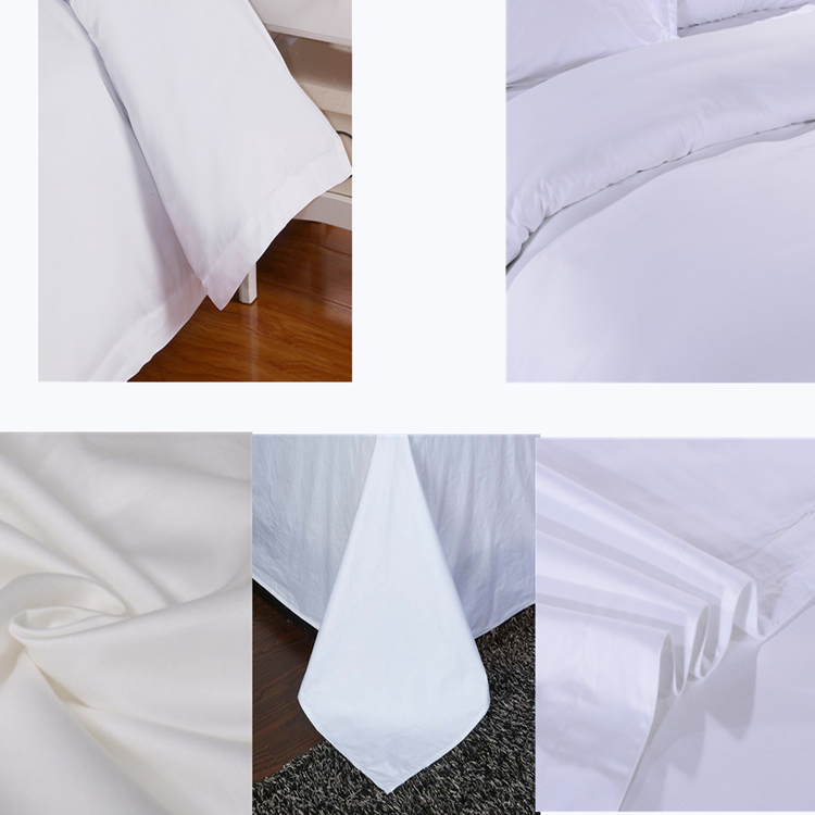Soft and comfortable white hotel quilt cover