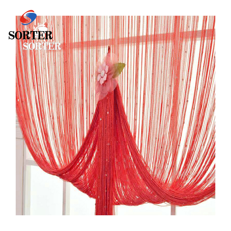 CN/_ 3mx3m String Curtain Patio Net Fringe for Door Fly Screen Windows Divider