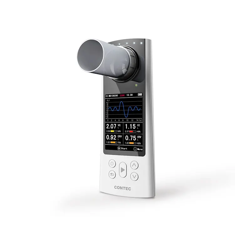 CONTEC New Product SP80 digital TFT Spirometer high accuracy FEV1 FEF Spirometer