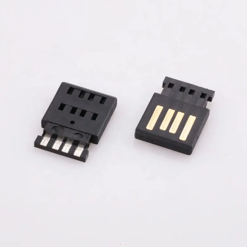 Factory OEMVertical pcb 4 pin male usb connector to ethernet