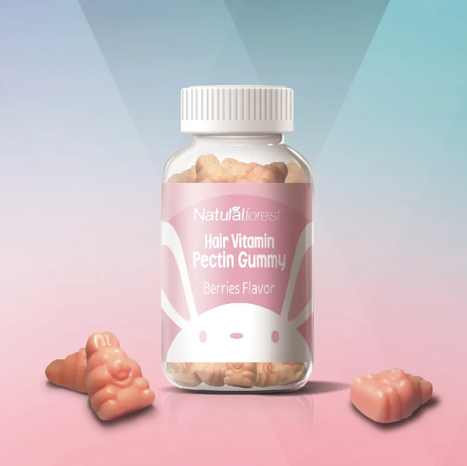 Oem Biotin Supplement Hair Vitamins Bears Pectin Gummy