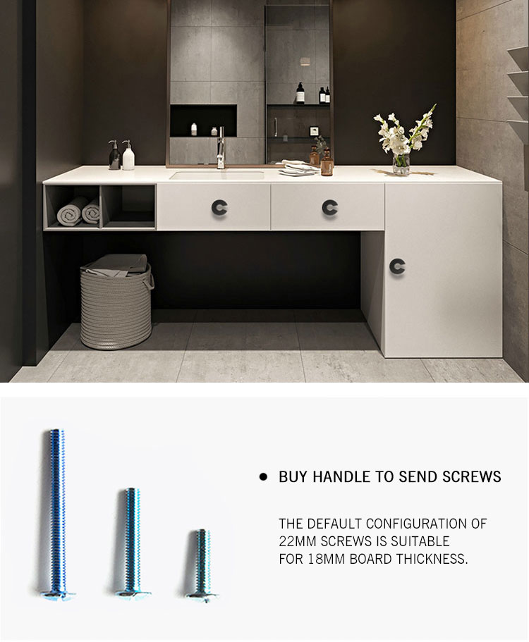 Wholesale Simple Design Kitchen Cabinet Dresser Zinc Alloy Door Pull Knob Furniture Brushed Brass Circle Handle