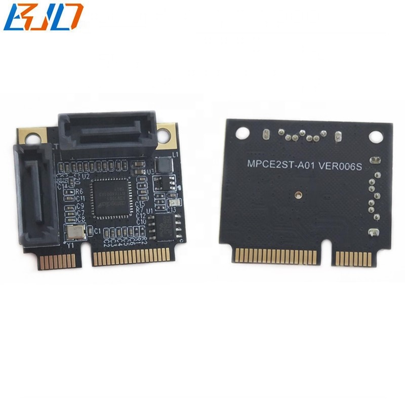 Mini PCI-E to 2-Port SATA3.0 Adapter Converter Hard Drive Expansion Card ASM1061