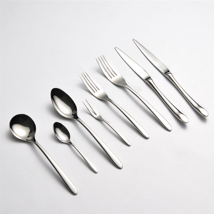 Hot Sale Luxury Fashion Design Popular 13 Pieces Mirror Stainless Steel Hand Forged Knife And Fork Flatware Cutlery Set