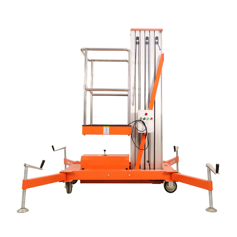 Lifting Height Double Masts Aluminum Alloy Elevating Aerial Work Platform