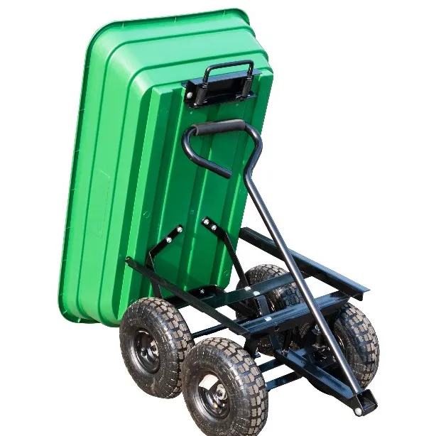 folding tractor cargo gardening adjustable atv trailer
