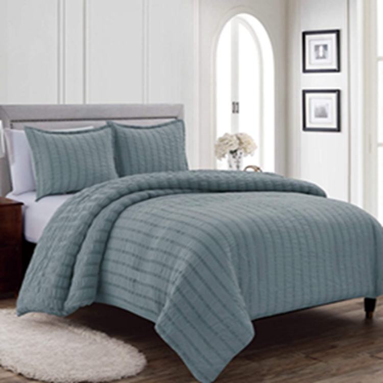 wholesale hotel wedding simple 100% Polyester luxury modern solid color embroidered Duvet cover bedding set bed sheets