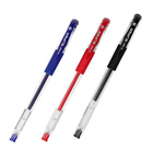 Free shipping DDP for USA black blue red cheap promotional plastic gel pen 0.5 mm gel pens wholesale