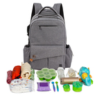 Multifunctional large capacity mummy travel nappy bag backpack