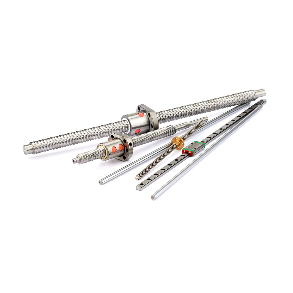 50mm Super High Lead Ground Ball Screw 10mm Lead Precision Large Length Lead Screw Trapezoidal Stainless Steel Screw Bearing OEM