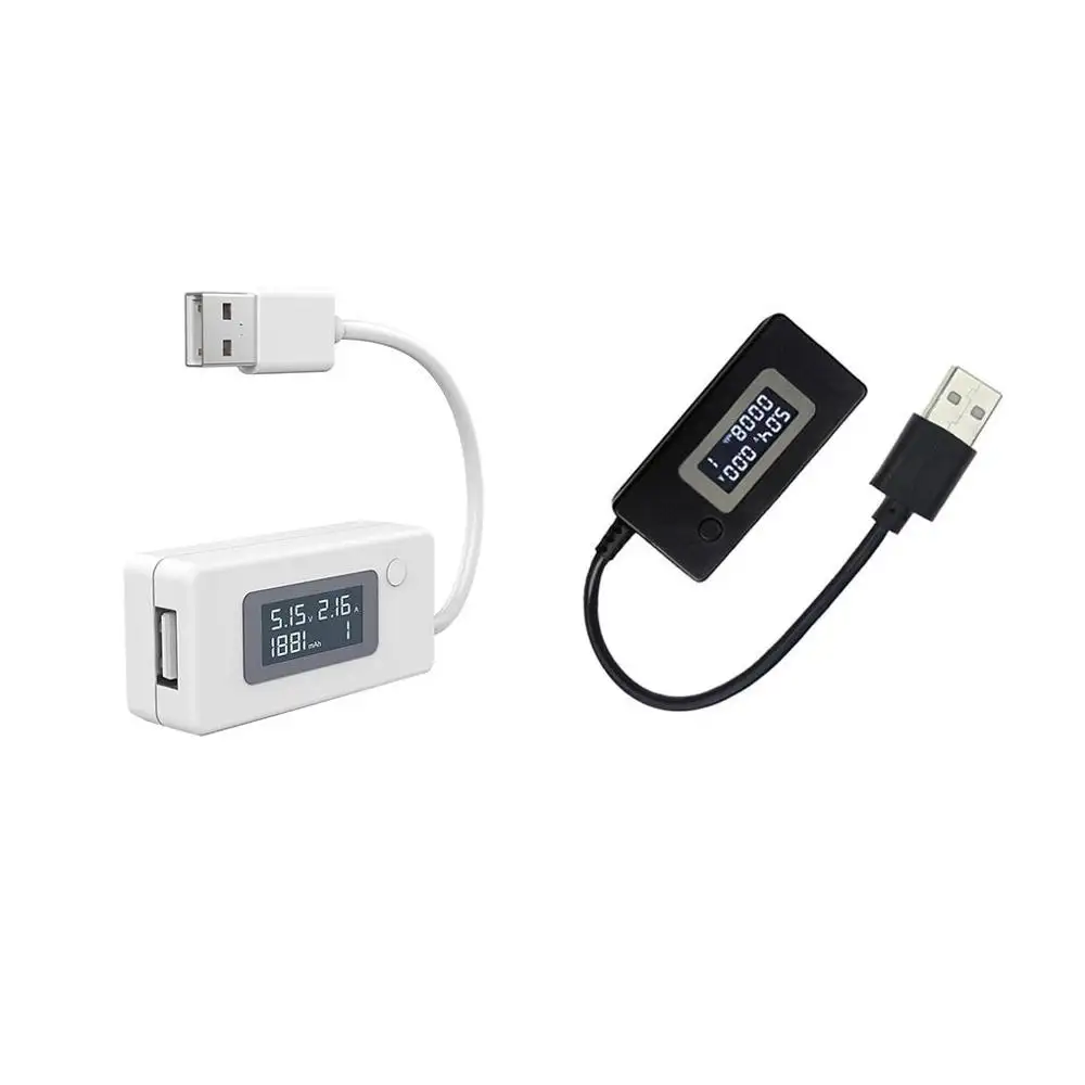 LCD USB Voltage Amps Power Meter Tester Multimeter Test Speed of Chargers Cables Capacity of Power Banks