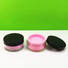 25g cosmetic plastic loose powder jar with sifter