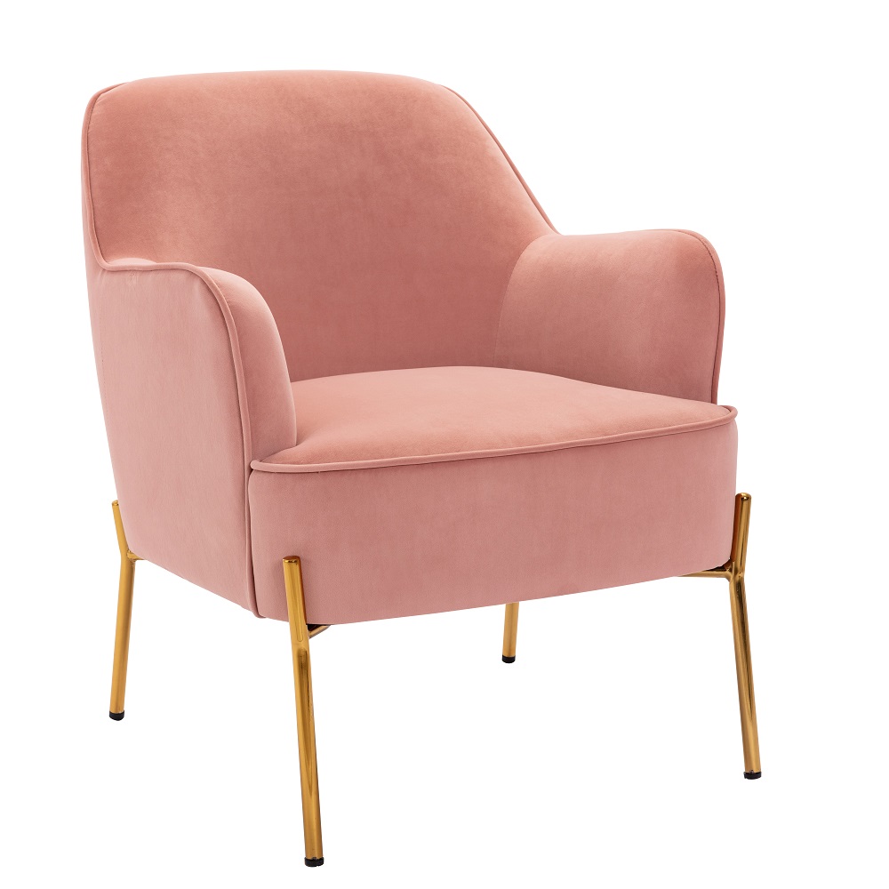 armchair pink chaise lounge chairs living room furniture nordic contemporary modern european style