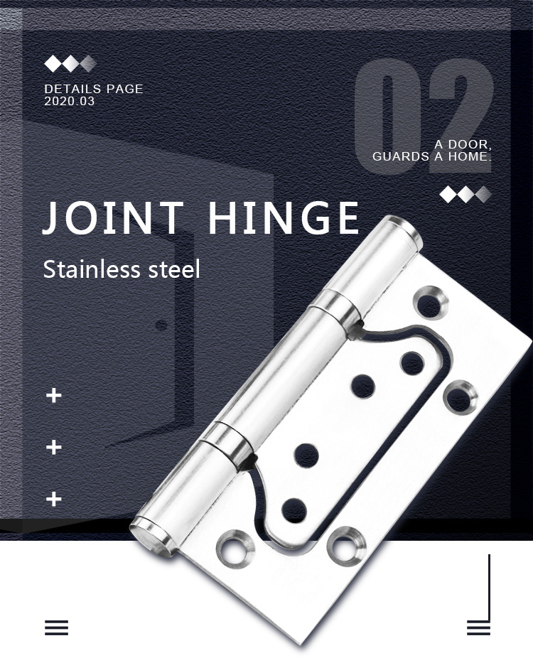 High Class Stainless Steel Door Joint Hinge Project Apartment Door Hinge