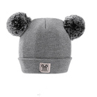Customized New Autumn and Winter Baby Wool Knitted Hat Double Wool Ball Baby Thickened Pullover Hat