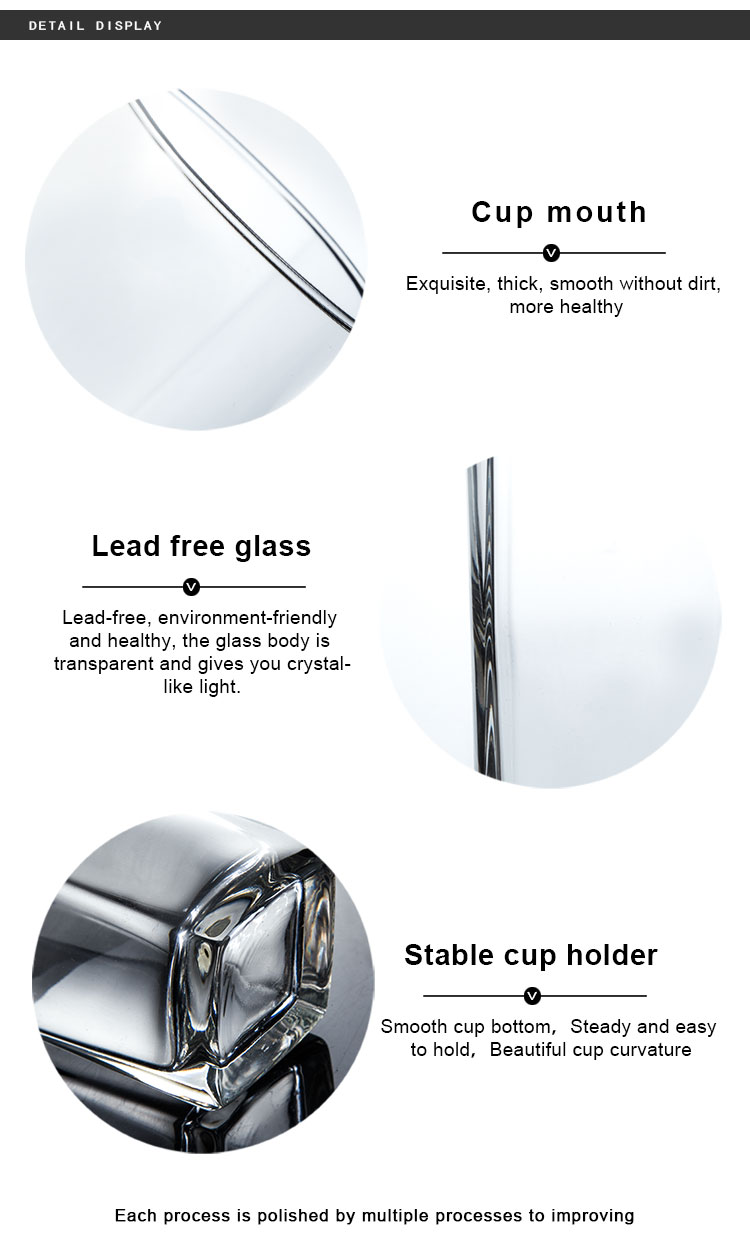 Hotel Clear Cups Restaurant Party Water Juice Tea Coffee Clear Glass Mug