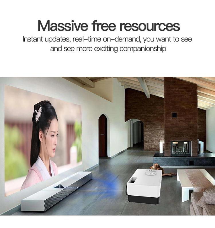 Portable Cubic Digital Multi Media Projector TV LCD Projector HD 1080p