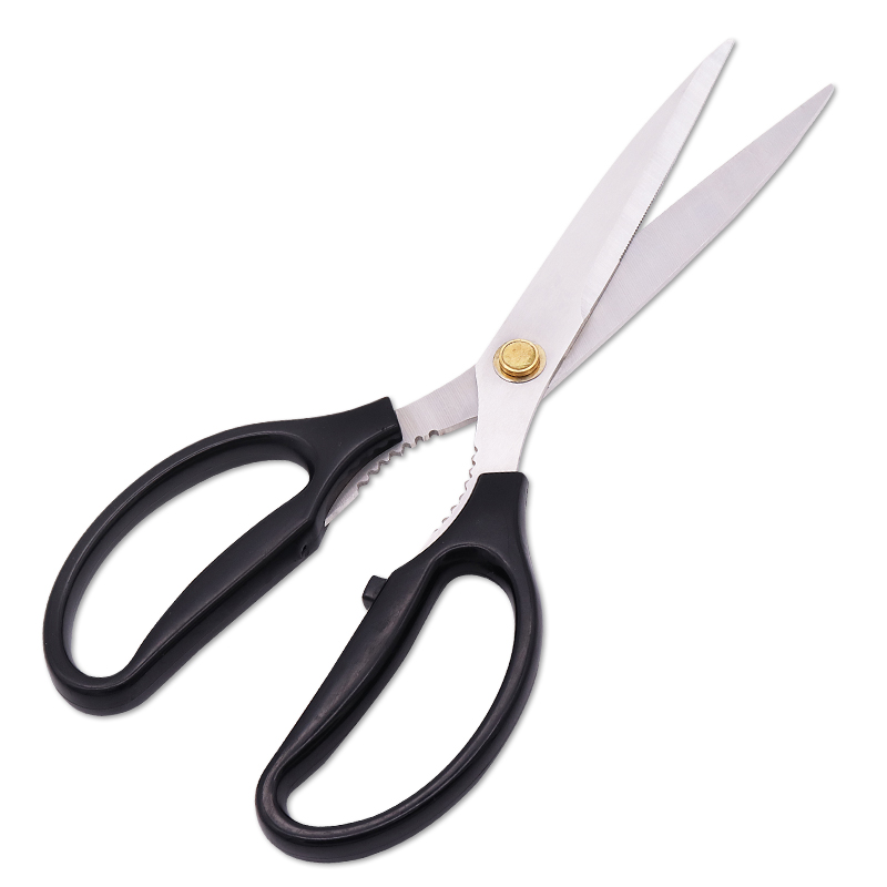 steel material abs handle laser food blade barbecue scissors