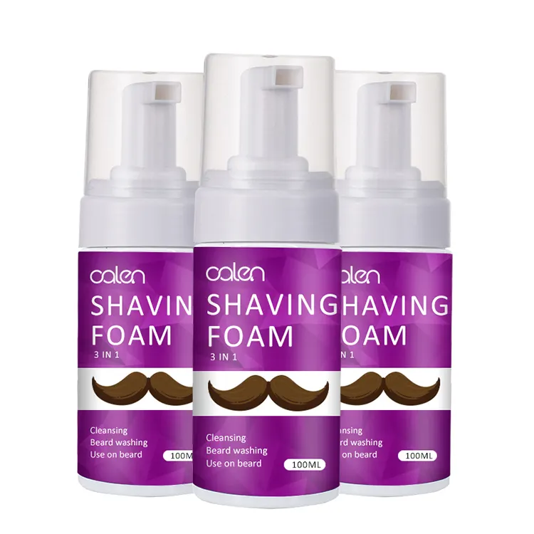 Private Label Men Care Smoothing Moisturizing Organic Shaving Foam