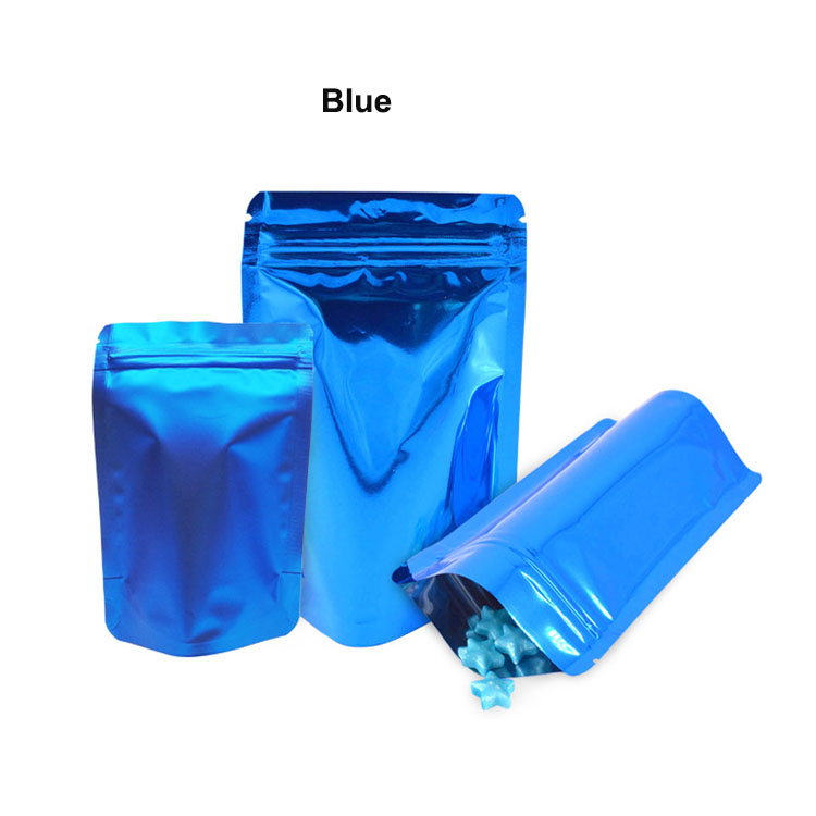 custom different color size printing matt gloss stand up pouch ziplock packaging bags