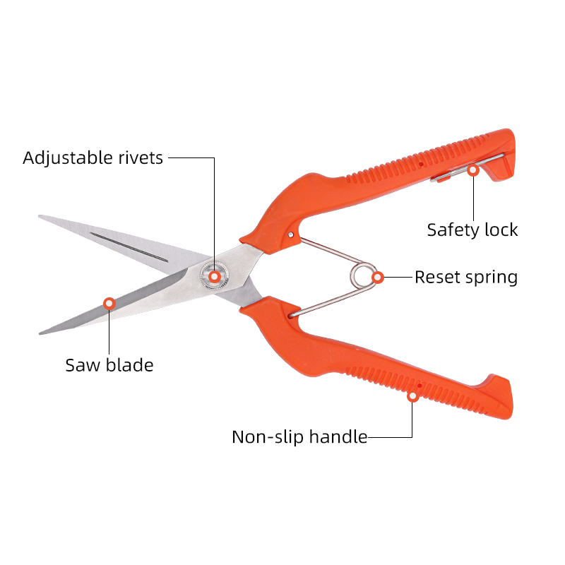 gardening tool  grape scissors long handle high branch shears cutter multi function big garden scissors