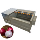 Industrial Brush Roller Type SS304 Electric Onion Peeler Machine
