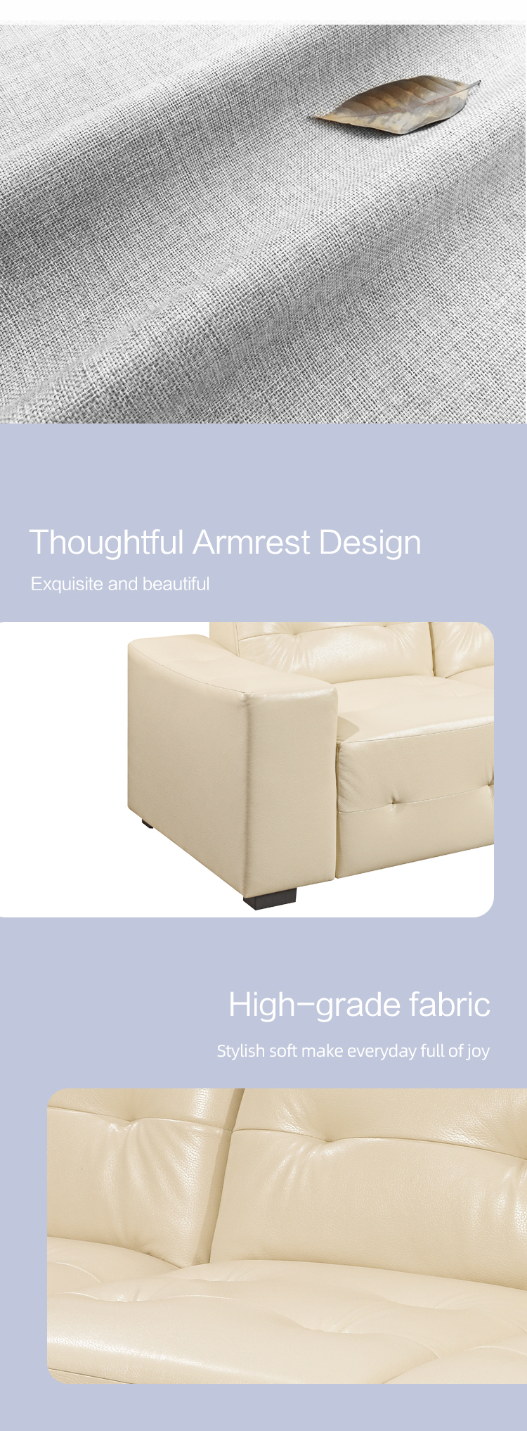 L-shaped classic north american style home furniture sofa hotel corner sectional sofa chaise from China