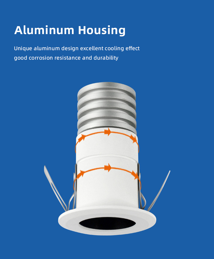 5W Handheld Narrow Beam Angle Mini Profile Led Downlight Spotlight Ceiling Spotlights