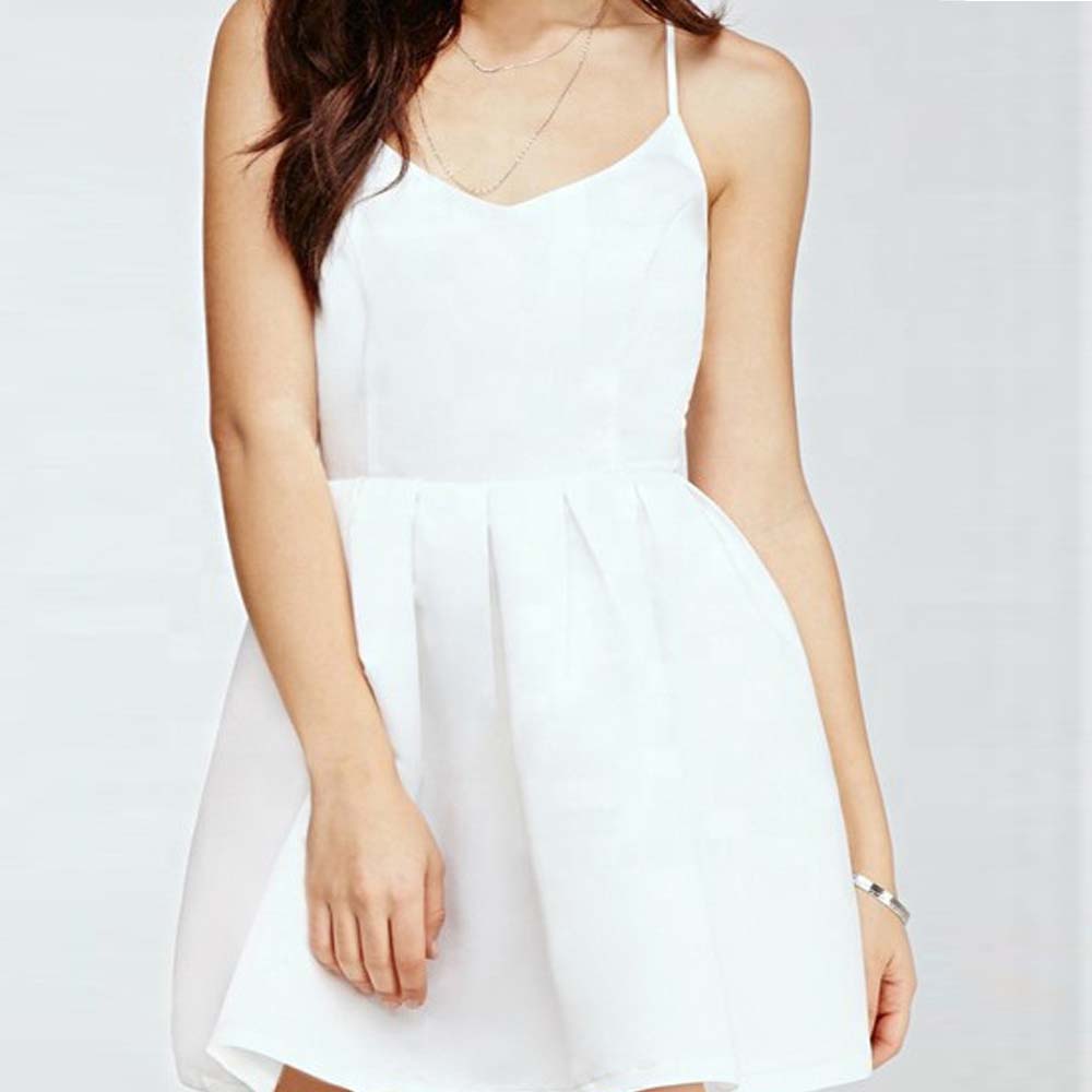 sexy white linen dress