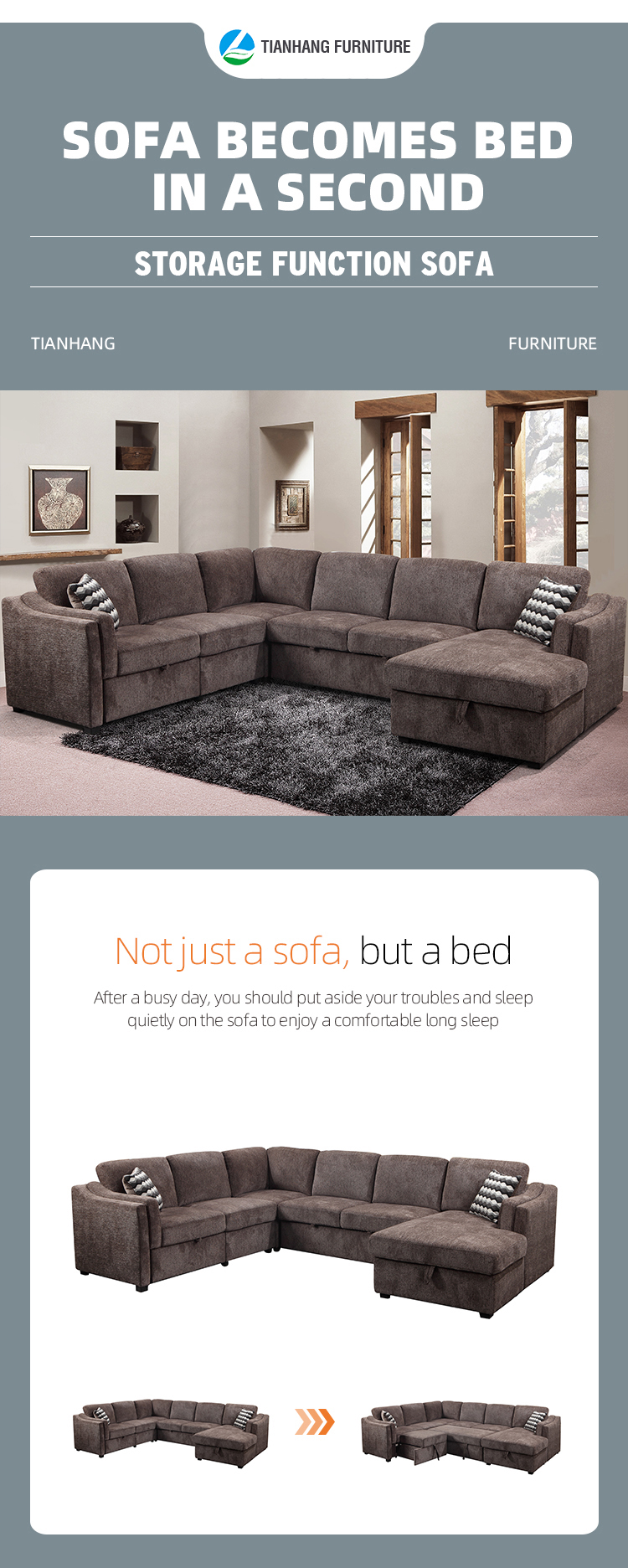 Lewi couches living room sofa furniture U shape sectional sofa set