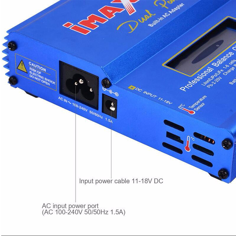 IMAX B6 AC 80W B6AC Charger Dual Power Professional Balance Discharger For Li-ion Nimh Nicd 2-6S RC Lipo Battery