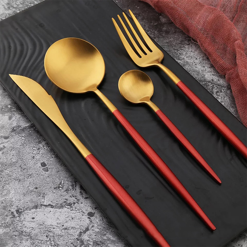 capitol gold plated cutlery flatware set with gift box 18 10 home use restaurant flatware wholesale