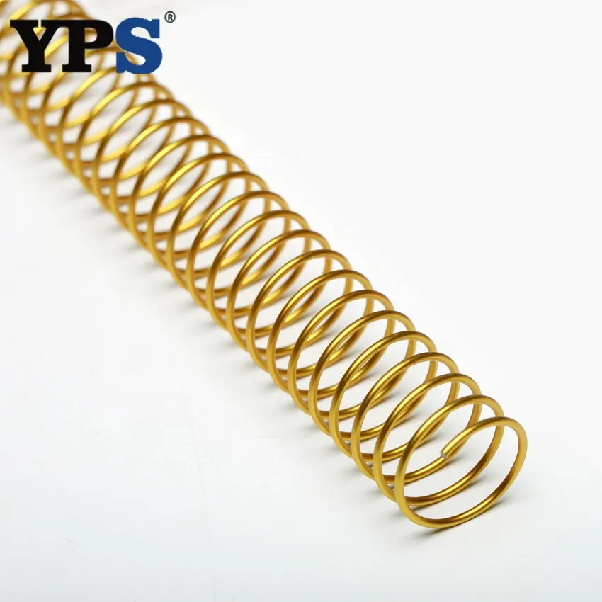 12MM Gold Color Notebook Use Metal Spiral Coil Binding