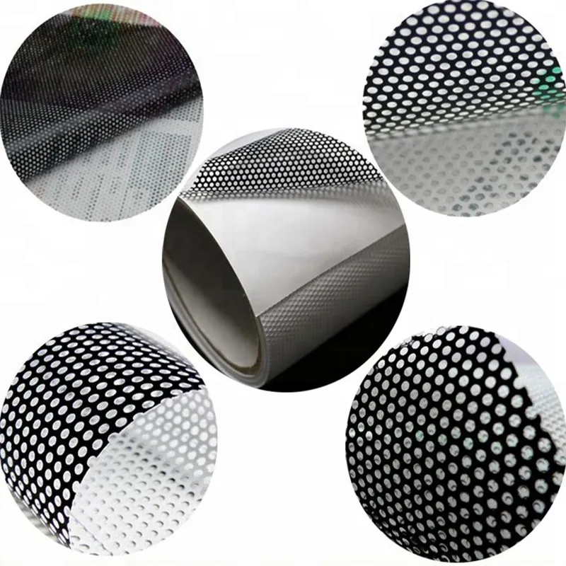 PVC Perforated Vinyl Glass Sticker Window Film Window Graphic One Way Vision for Ecosolvent and Solvent Printing