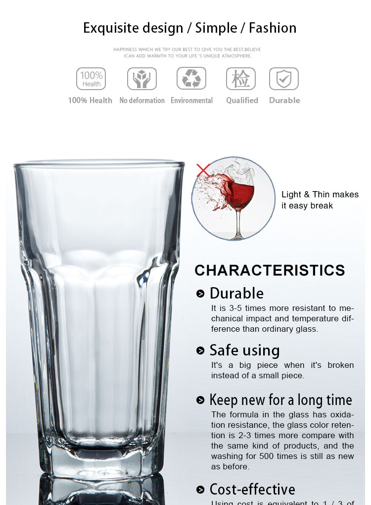 Guangzhou Factory Low Price Liquor Stemmed Short Ice Beer Glassware