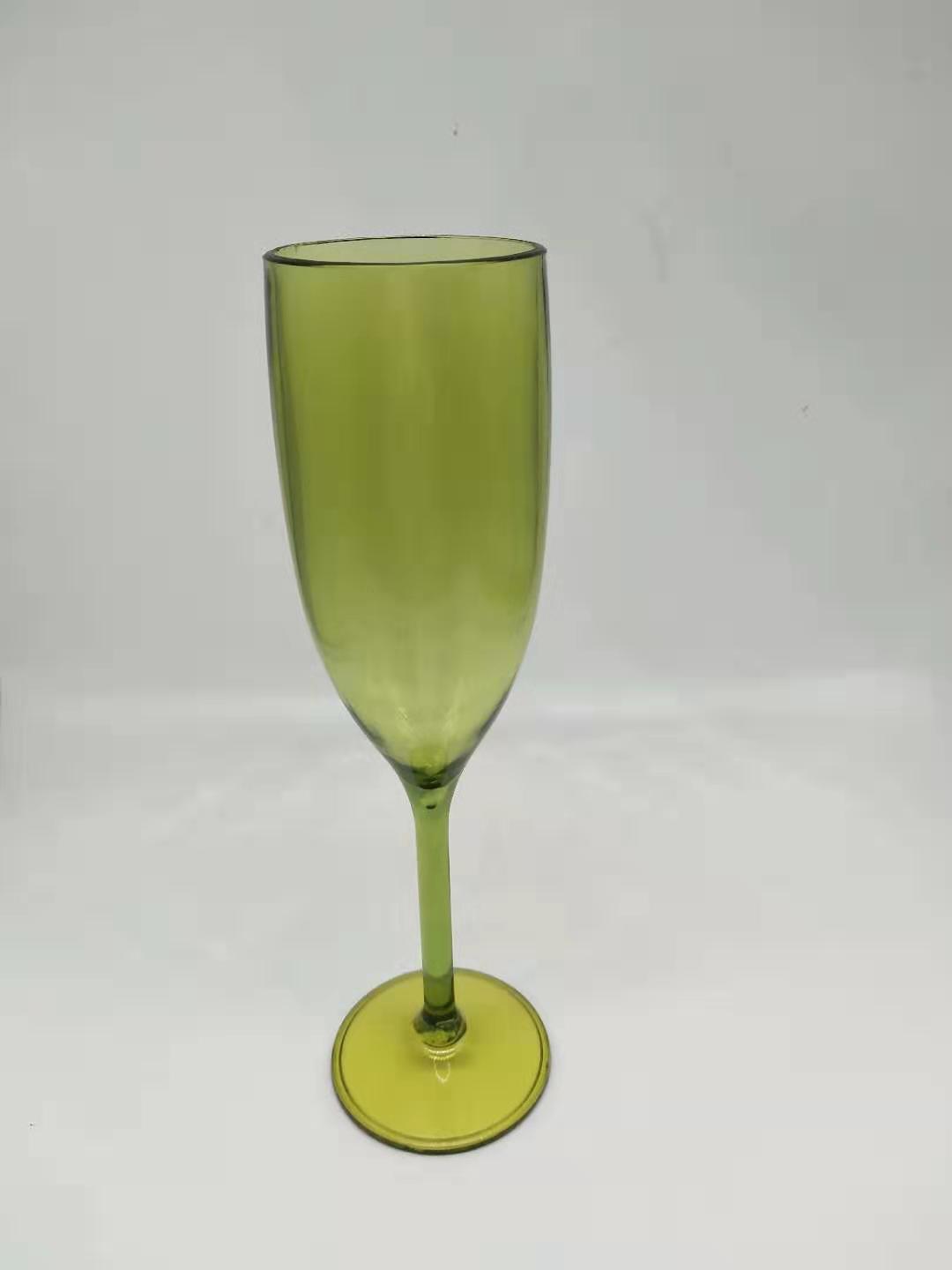 Clear Glass like Plastic Champagne Glasses 5.2oz Champagne Flutes for Parties