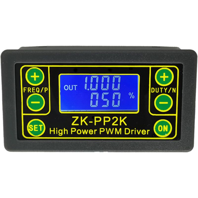 ZK-PP2K PWM Signal Generator 8A Driver Module for Motor/Lamp Dual Mode LCD PWM Pulse Frequency Duty Cycle Adjustable Module