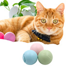 2020 Amazon Hot sale Cute Three Pink Bell Green Catnip Chasing Blue Electronic LED Light Cat Ball Toy Set