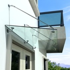 Custom designs modern acrylic glass awning door canopy
