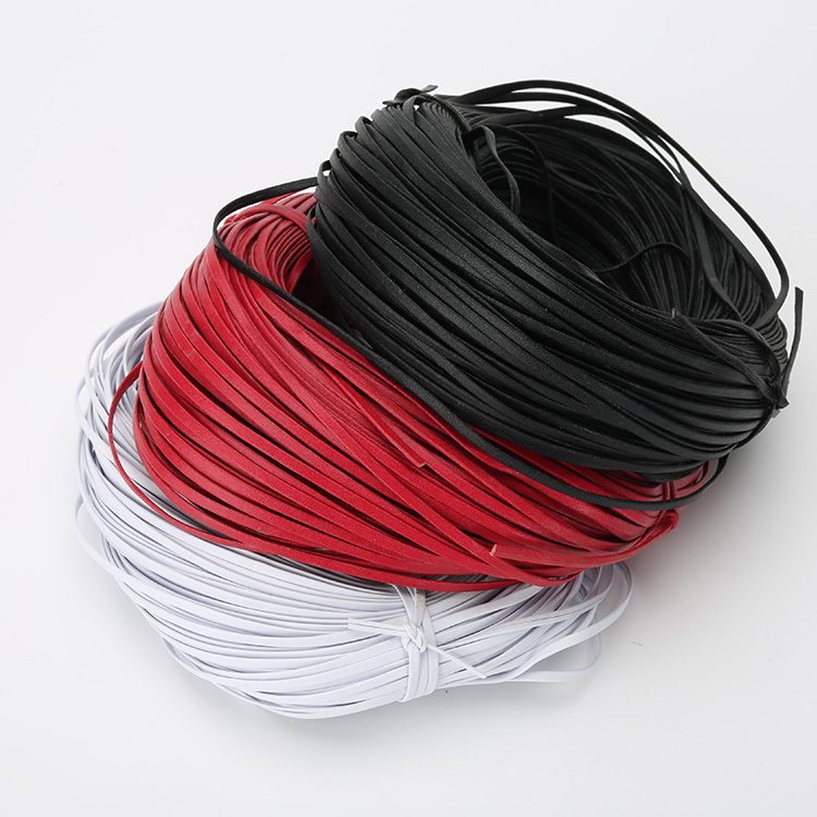 Leather Cord Round 1.00mm 10m Black