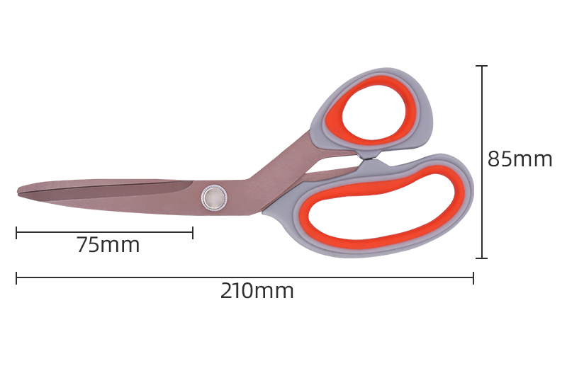 household soft handle clothing fabric cutting sewing titanium tailoring scissors