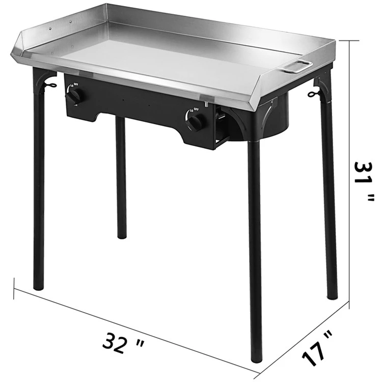 Outdoor Stainless Steel Flat Grill Smoker BBQ Grill automatic bbq grill