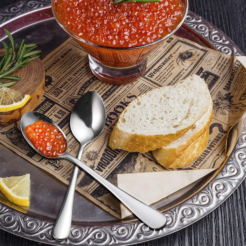 Metal Stainless Steel Serving/Dessert/Long Engraved Tea Spoon Promotion Gift Chinese