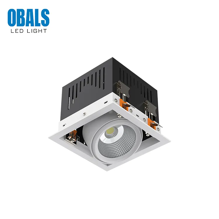 Led Grill Down Light OBALS New Design Aluminum Indoor Ip54 12w 14w 20w 24w 30w Recessed Cob Led Grille Light